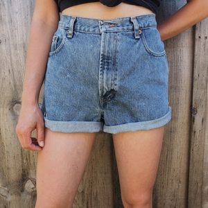 vintage gap denim cutoff shorts